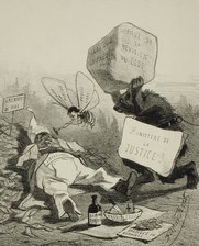 Political Comedy (1859) lithograph (23.65 x 18.89 cm) Los Angeles County Museum of Art of Art