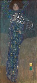 Portrait of Emilie Louise Flöge by Gustav Klimt