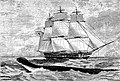 The sea serpent spotted by the crew of HMS Daedalus in 1848