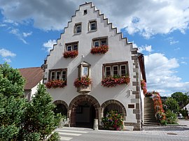 The town hall in Oermingen