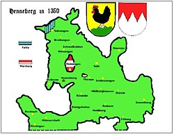 County of Henneberg around 1350