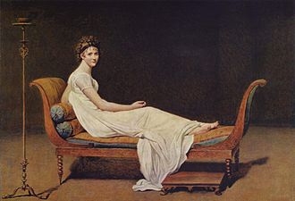 Portrait of Madame Récamier, by Jacques-Louis David, 1800