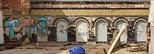 Turkish baths decorated wall