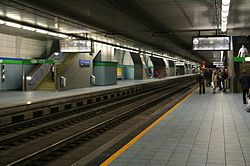 Gleisniveau des S-Bahnhofs