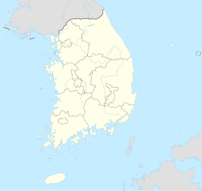 Map showing the locations of WHS in South Korea.