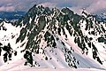 The Needles from Mount Deception. Johnson in upper left behind Martin Peak