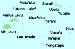 Islands within the sphere of influence of the Tongan Empire