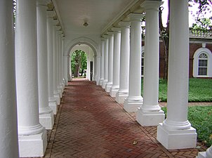 Tuscan columns can be seen at the University of Virginia