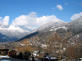 A general view of Saint-Gervais-les-Bains
