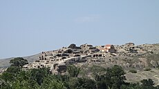 Ancient rock-hewn town Uplistsikhe in Shida Kartli