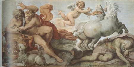 Aurora and Cephalus from The Loves of the Gods fresco.