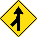 (W5-34) Merging Traffic (left)