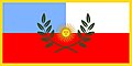 Bandera de la Provincia de Catamarca que guarda las proporciones, la disposición y colores del paño y sus atributos según Ley Provincial N° 5231/11
