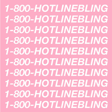 A wall of italic text reading "1-800-HOTLINEBLING" in a pink background