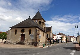 The church in Thiel-sur-Acolin