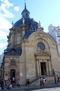 The former church of the Convent de la Visitation Sainte-Marie, now the Temple du Marais (1632–34) by François Mansart