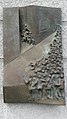Gedenktafel Ecke Feldstraße/Langer Segen, wo auf die demonstrierenden Matrosen geschossen wurde, 1994 gestaltet von dem Flensburger Bildhauer Hilger Schmitz