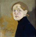 Helene Schjerfbeck. Self-portrait.