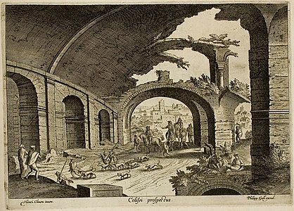 Interior of the Coloseum, from Ruinarum Varii Prospectus Ruriumque Aliquot Delineationes