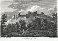 Llansteffan Castle, captured by Prince Cadell ap Gruffydd
