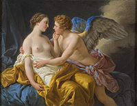 Amor and Psyche (1767) by Louis-Jean-François Lagrenée
