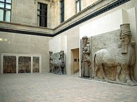 Louvre – human-headed winged bulls, sculpture and Reliefs from Dur-Sharrukin.