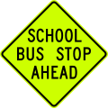 S3-1 School bus stop ahead (1998–2009)