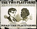 Racist campaign poster, 1867