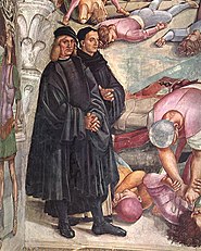 Selfportrait of Luca Signorelli (left) with Fra Angelico