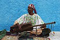 A Moroccan instrument sintir or gimbri
