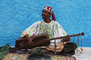 Sintir player in Rabat, Morocco
