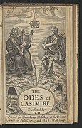 The odes of Casimire. London: printed by T. W. for Humphrey Moseley [...], 1646