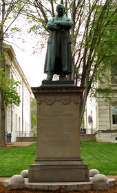 Statue of Goebel in front of the Old State Capitol in Frankfort