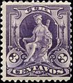 An 1899 stamp depicting the personification of Cuba.