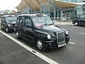 Image 16TX4 London Taxi at Heathrow Airport.