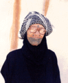 Woman wearing a Hattah