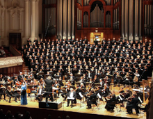 performing with Auckland Choral, 2015