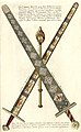Imperial Sword illustration from the workshop of Johann Baptist Homann, 1755