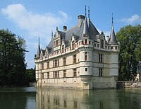 Schloss Azay-le-Rideau, Parkseite