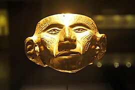 Golden Muisca mask, Museo del Oro