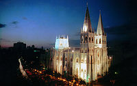 Gothic revival San Sebastian Church (c. 1891), a National Cultural Treasure