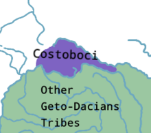Map of Costoboci