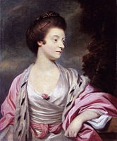 On 26 March 1767 Jeffrey Amherst married Elizabeth, daughter of General George Cary (portrait by Sir Joshua Reynolds, 1767).