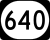 Kentucky Route 640 marker