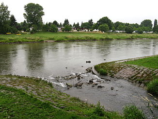 Die historische Mündung im Norden Hamelns transportiert nur noch einen geringen Teil des Wassers.