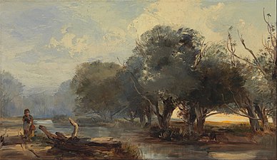 Henry Bright, On the Norfolk Broads (c. 1855), Yale Center for British Art
