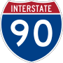 Interstate 90 route marker