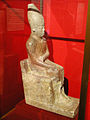 Kalkstein-Sitzstatue des Chasechemui im Ashmolean Museum in Oxford