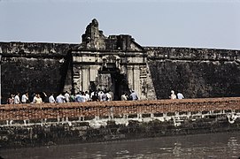 Fort Santiago gate before its reconstruction and restoration