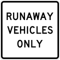 R4-10 Runaway vehicles only
